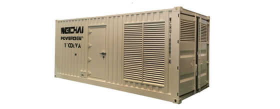 Conjunto de generadores de cabina cuadrada de bajo ruido de 550 KVA-1500 KVA con certificación CE